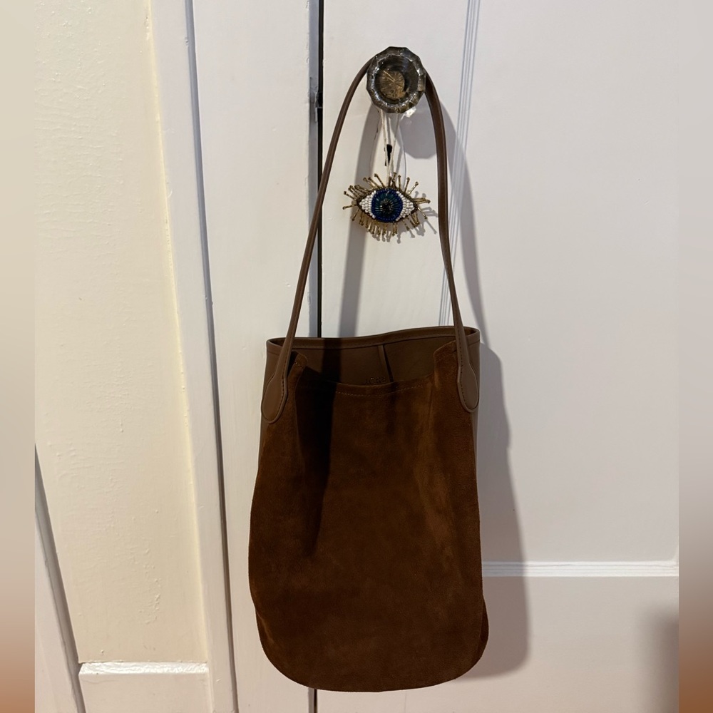 J. Crew Brown Suede Tote
